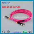 St Om4 Duplex Fiber Optic Jumper, Jumper Kabel
